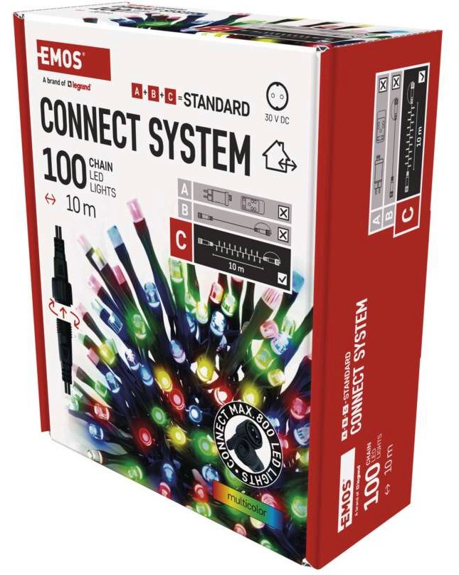  LED   Emos D1AM03 - 100  LED     10 m - 