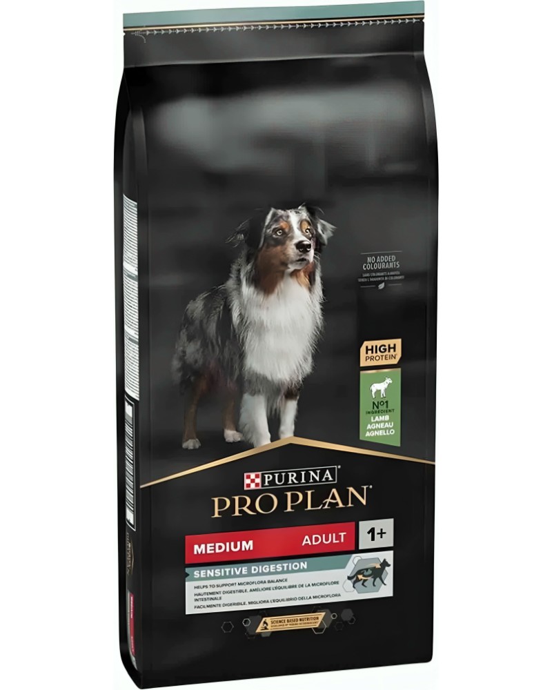 ���� ����� �� ������ � ������������ ������������ Purina Pro Plan Sensitive Digestion Adult Medium - 10 � 14 kg, � �������, �� ������ ������, ��� 1 ������ - �����