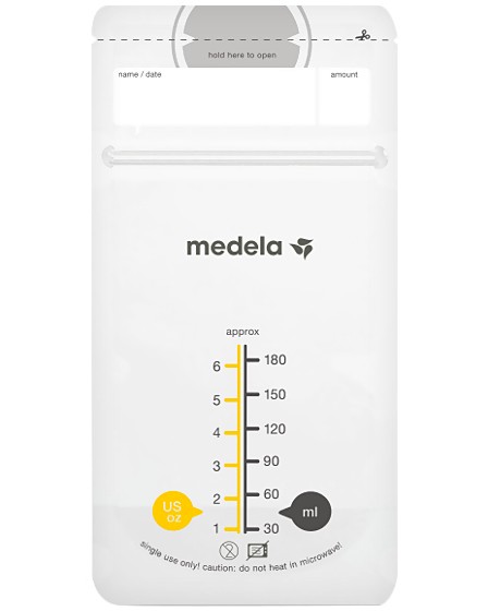 Торбички за кърма Medela Торбички за кърма Medela - 25 и 50 x 180 ml - продукт