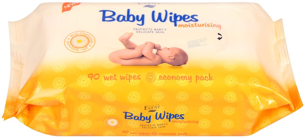 Event Baby Wet Wipes with Chamomile -        "Baby" -  