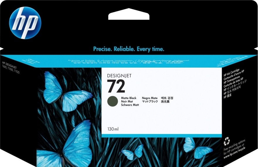      HP 72 Matte Black - 130 ml - 