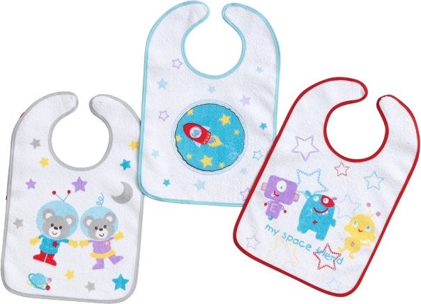 Лигавници Interbaby My Space Friend Лигавници Interbaby My Space Friend - 3 броя, 100% памук, 0+ м - продукт