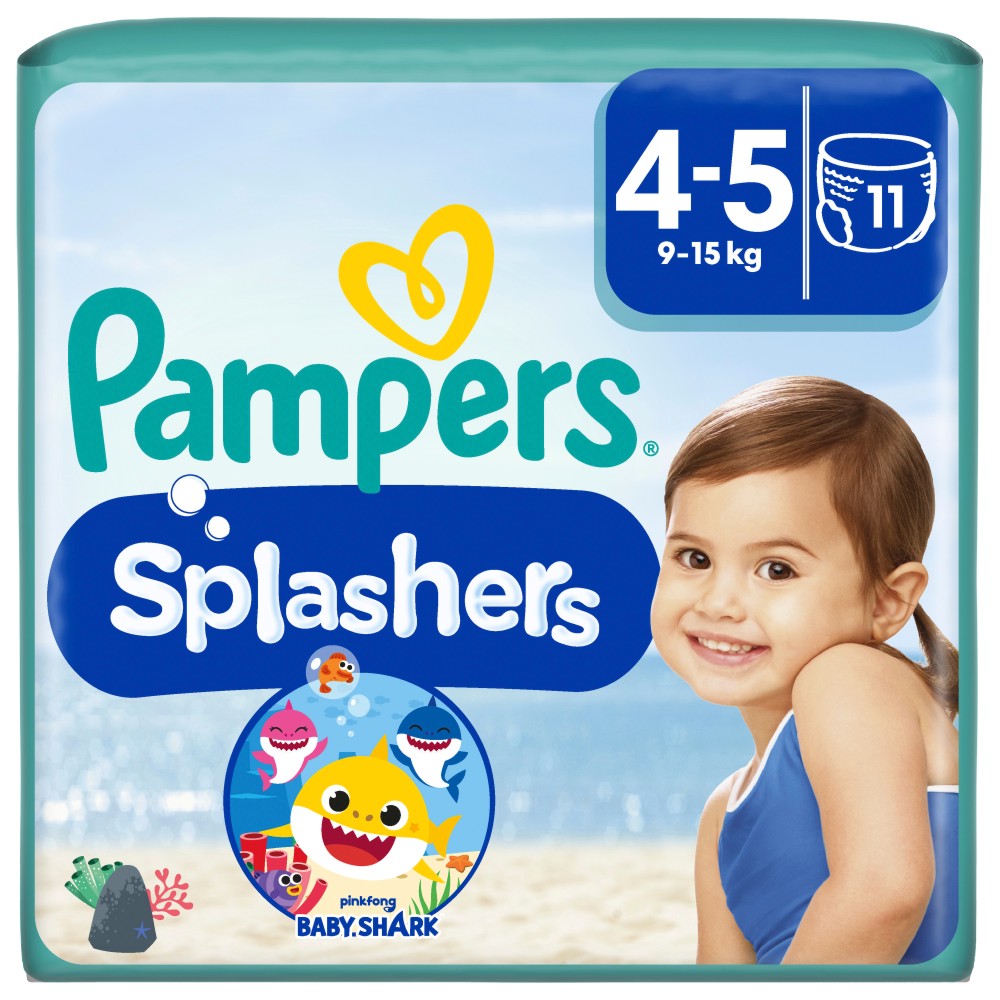 ���������� ������ �� ������� Pampers Splashers 4-5 - 11 ����, �� ������ 9-15 kg, �� ���� Baby Shark - �������