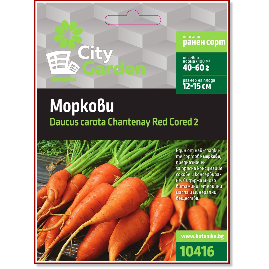 Семена от Моркови - От серията City Garden - 