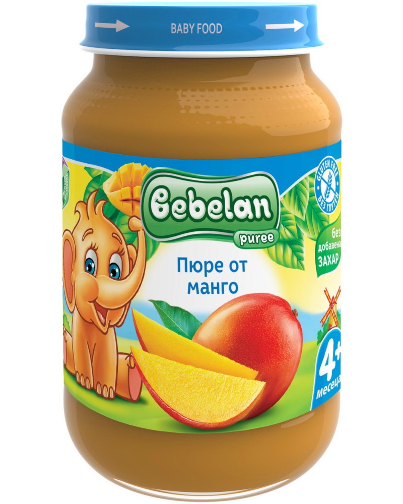    Bebelan Puree - 190 g,  4+  - 