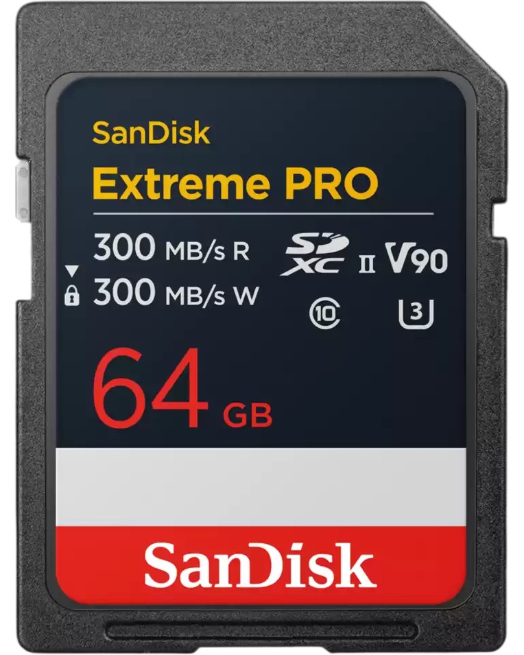 SDXC ����� ����� 64 GB SanDisk - Class 10, U3, UHS-II, �� ������� Extreme Pro - 