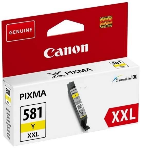 Касета с мастило за принтер Canon CLI-581 XXL Yellow Касета с мастило за принтер Canon CLI-581 XXL Yellow - 11.7 ml -