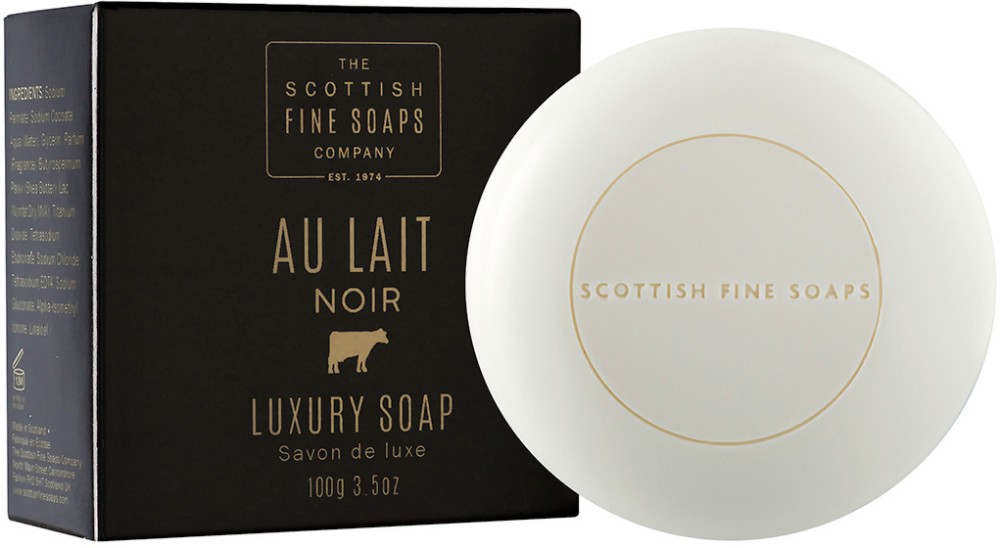 Scottish Fine Soaps Au Lait Noir Luxury Soap -       "Au Lait Noir" - 