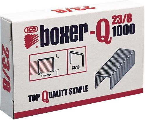 Телчета за телбод Ico Boxer Q 23/8 Телчета за телбод Ico Boxer Q 23/8 - 1000 броя -