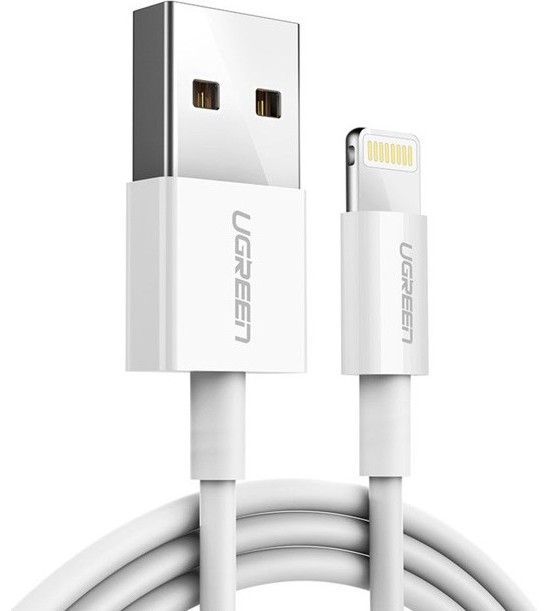 Кабел USB-A male към Lightning male Ugreen US155 MFI Кабел USB-A male към Lightning male Ugreen US155 MFI - 2 m -