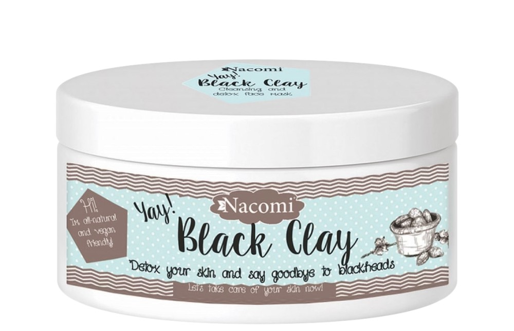 Nacomi Natural Black Clay Face & Body Mask -          - 