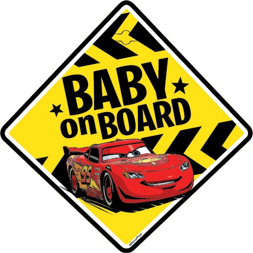 Табела с надпис Бебе в колата МакКуин - Seven Polska - На тема Колите - продукт
