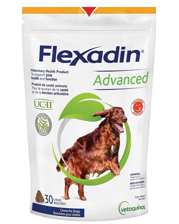���������� ������� �� ������ � ����������� Vetoquinol Flexadin Advanced - 30 � 60 �������� - �������