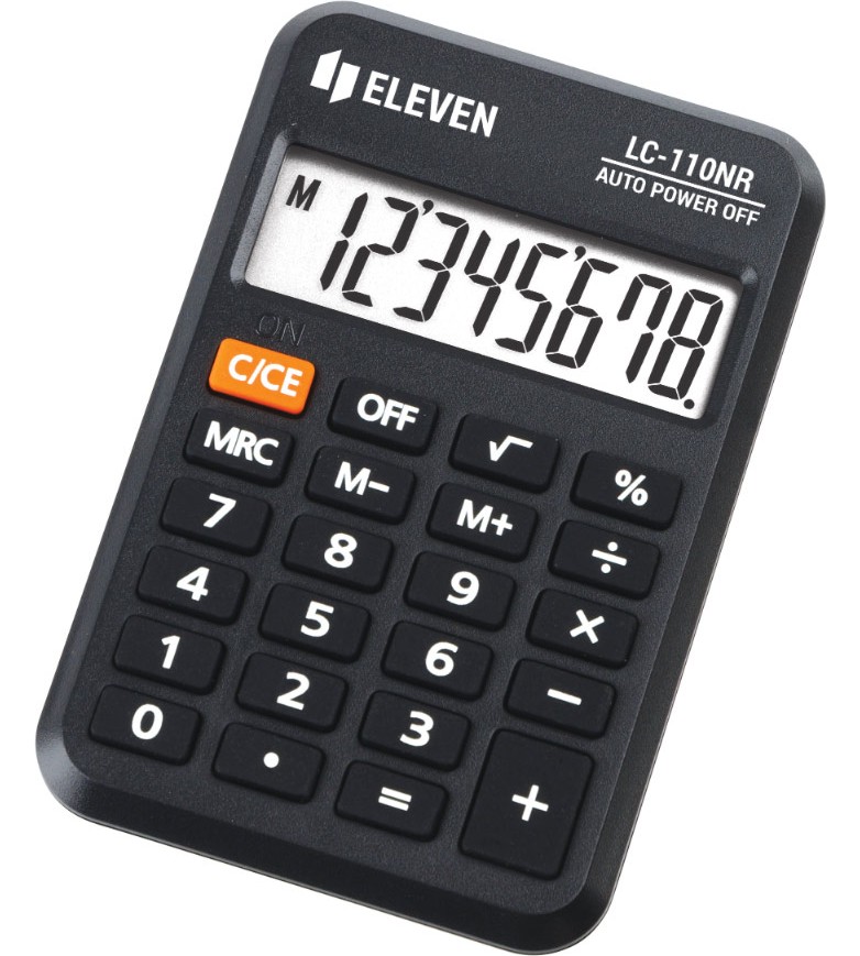 Джобен калкулатор 8 разряда Eleven LC-110N Джобен калкулатор 8 разряда Eleven LC-110N -