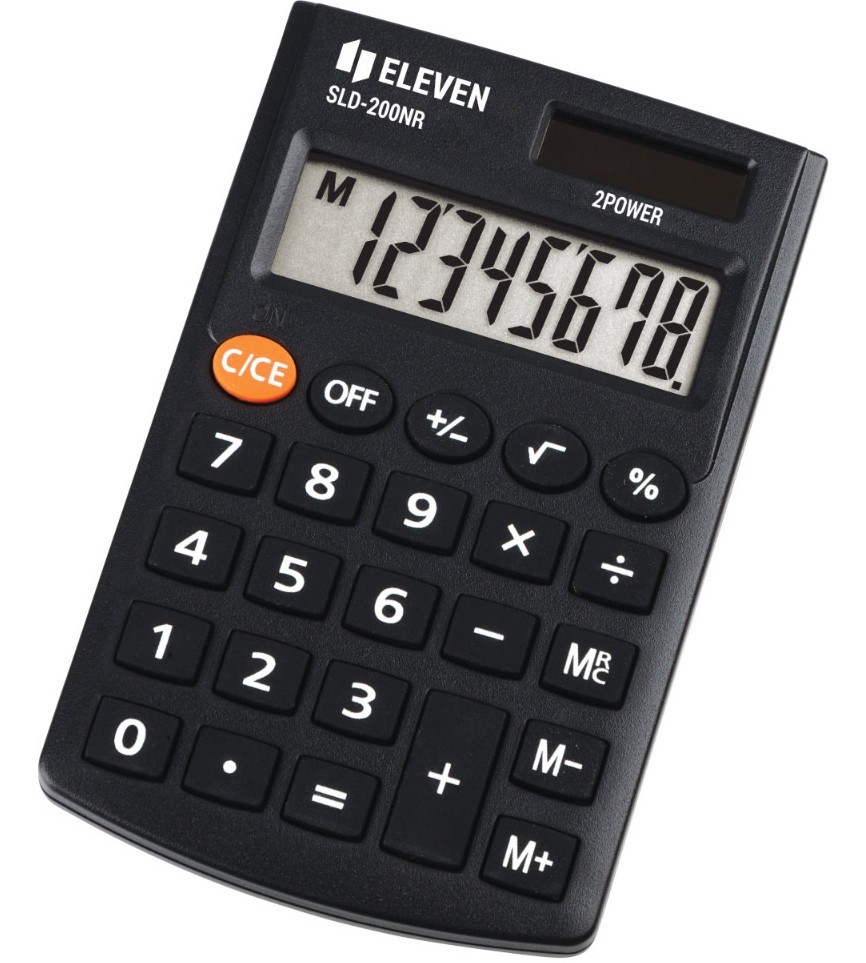 Джобен калкулатор 8 разряда Eleven SLD-200N Джобен калкулатор 8 разряда Eleven SLD-200N -