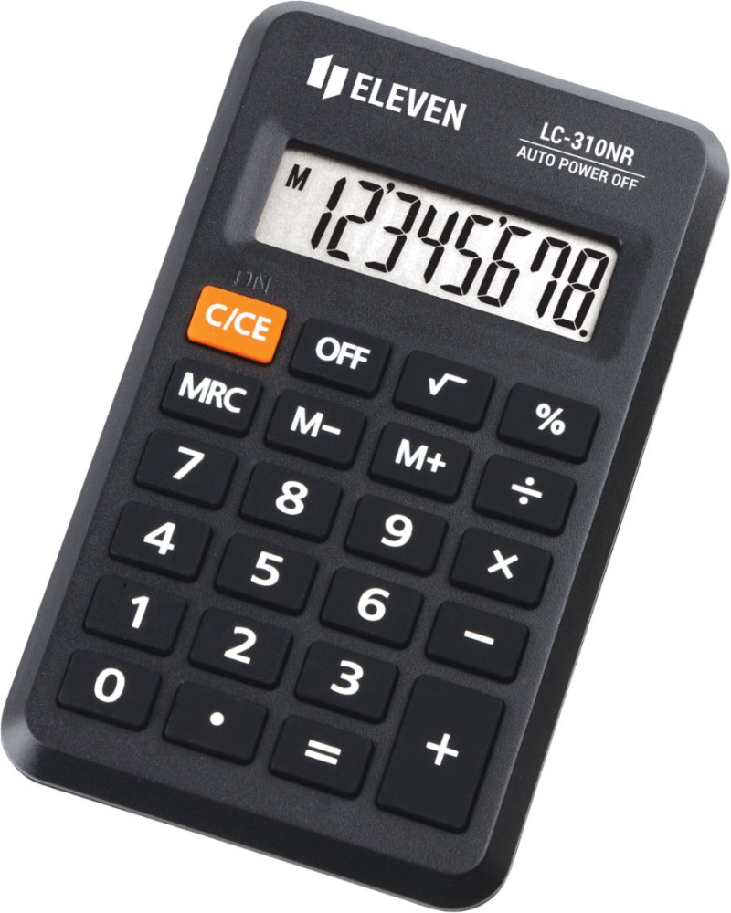 Джобен калкулатор 8 разряда Eleven LC-310N Джобен калкулатор 8 разряда Eleven LC-310N -