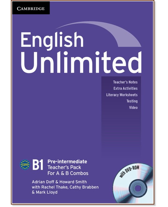 English Unlimited - Pre-intermediate (B1):      Combo A  Combo B + DVD-ROM - Adrian Doff, Johanna Stirling, Rachel Thake, Cathy Brabben, Mark Lloyd -   