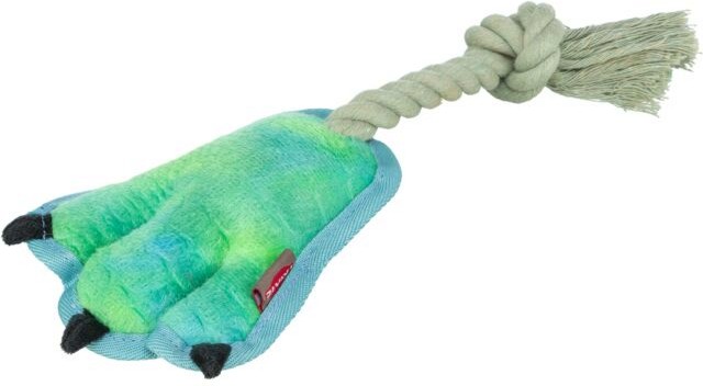 Въжена играчка за кучета Лапа - Trixie Paw on Rope Въжена играчка за кучета Лапа - Trixie Paw on Rope - Със звукови ефекти и дължина 22 cm - играчка