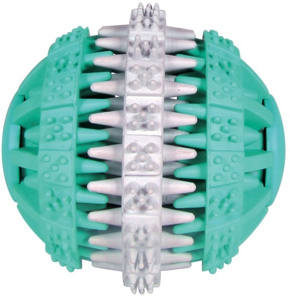 Гумена топка с аромат на мента - Играчка за кучета от серията "Trixie Denta Fun" - продукт