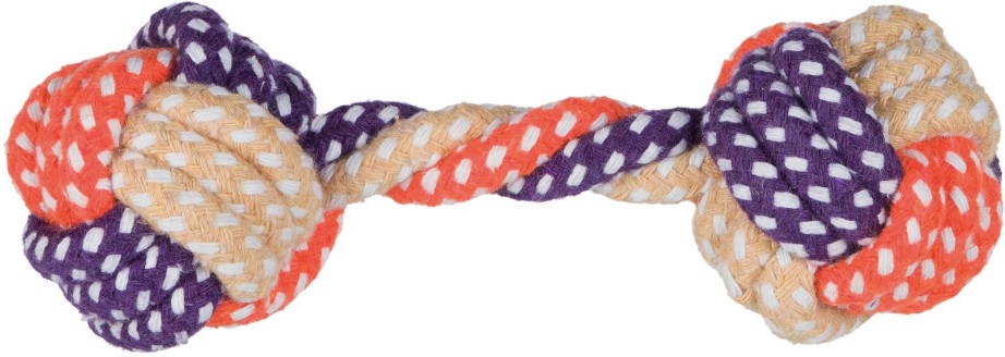 Плетен дъмбел - Играчка за кучета - продукт