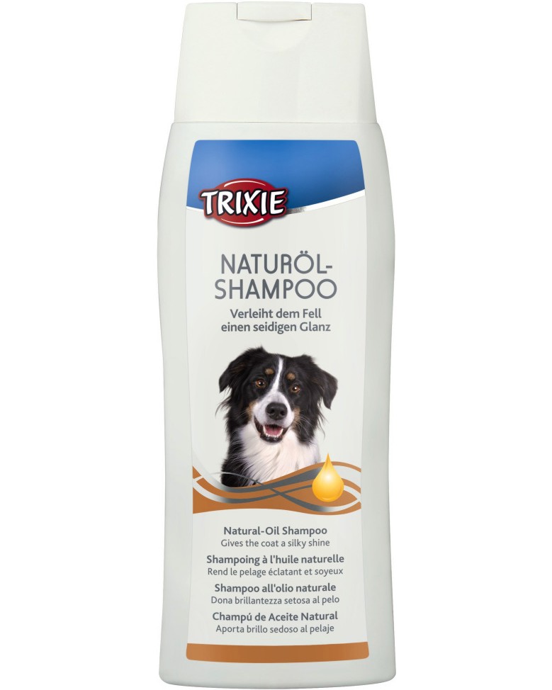 Шампоан за кучета Trixie Natural-Oil Shampoo Шампоан за кучета Trixie Natural-Oil Shampoo - 250 ml, с натурални масла - шампоан