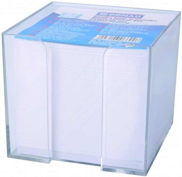 Бяло хартиено кубче Donau - 750 листчета с размер 8.5 x 8.5 cm в поставка - 