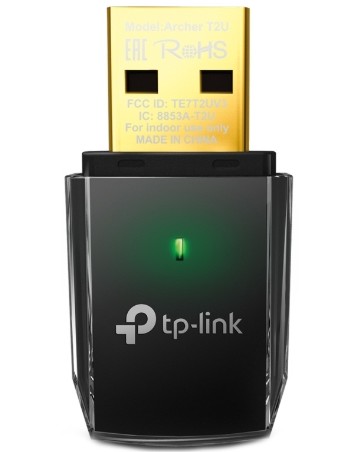 �������� ������� TP-Link Archer T2U AC600 - 2.4 GHz (200 Mpbs ), 5 GHz (433 Mbps) - 