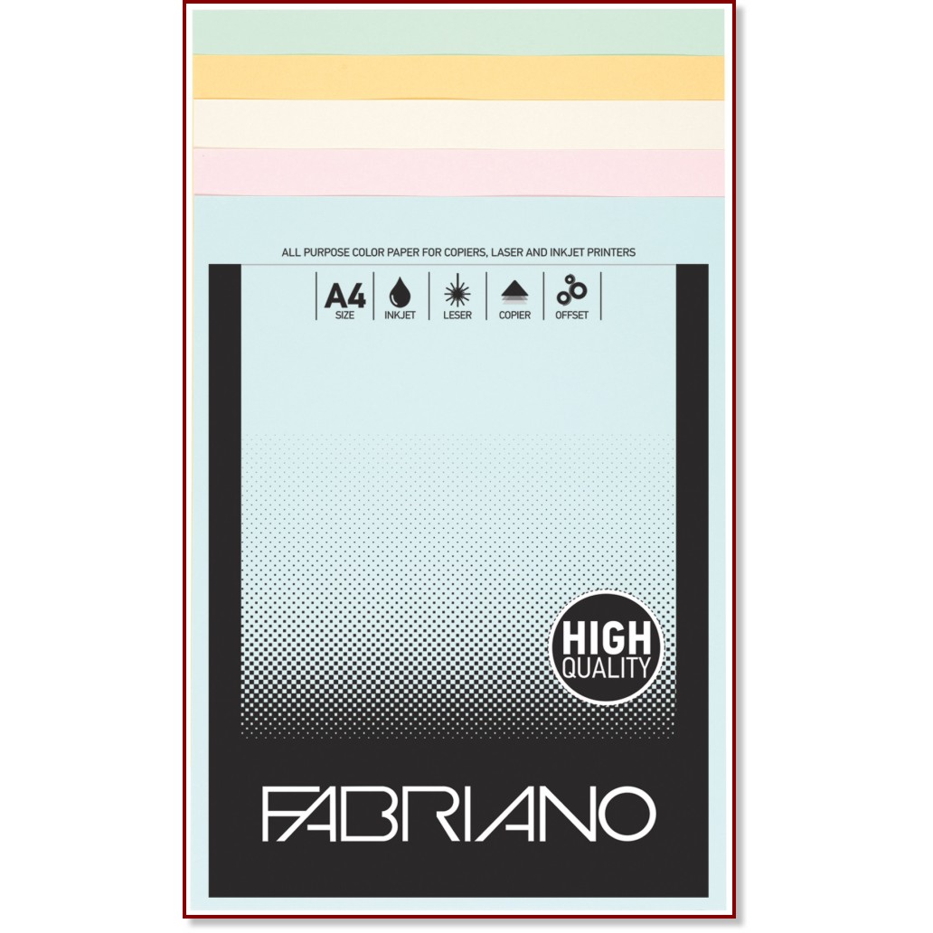 ������� ������ A4 � �������� ������� Fabriano Tinta - 50 �����, 80 g/m<sup>2</sup> - ������� ������