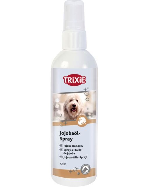 Спрей за козина за кучета Trixie Jojoba Oil Spray Спрей за козина за кучета Trixie Jojoba Oil Spray - 175 ml, с масло от жожоба - продукт