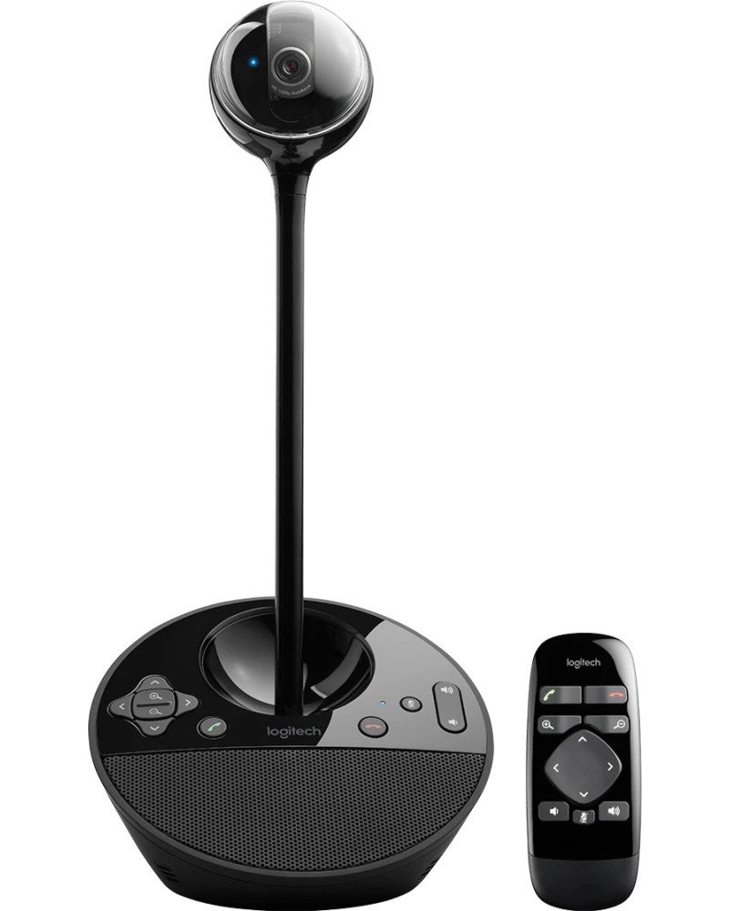 Уеб камера с микрофон и говорители Logitech BCC950 Уеб камера с микрофон и говорители Logitech BCC950 - 1080p, USB-A, 2.4 m кабел и дистанционно управление -