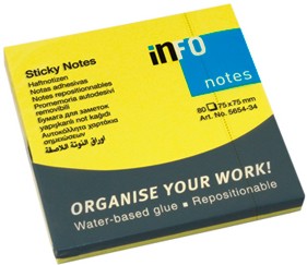 ������������� �������� � �������� ������� Info Notes - 80 �������� � ������� 7.5 x 7.5 cm - 