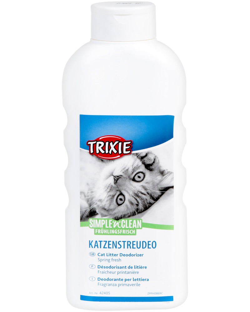 Trixie Simple'n'Clean Cat Litter Deodorizer Spring Fresh - Дезодорант за котешка тоалетна - опаковка от 750 g - продукт
