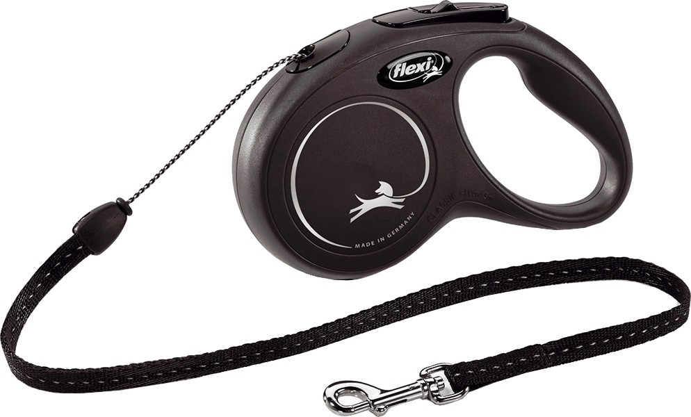 Автоматичен повод с въже Flexi New Classic Long Small Автоматичен повод с въже Flexi New Classic Long Small - 8 m, за кучета до 12 kg - продукт