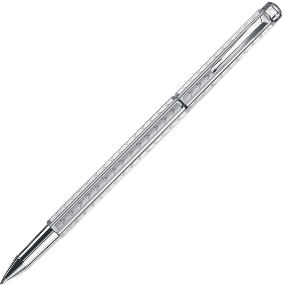 Автоматичен ролер Caran d'Ache Ecridor Chevron silver Автоматичен ролер Caran d'Ache Ecridor Chevron silver - С кутия за съхранение -
