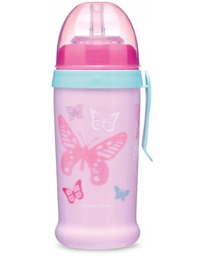      Canpol babies Butterfly - 350 ml,  12+  - 