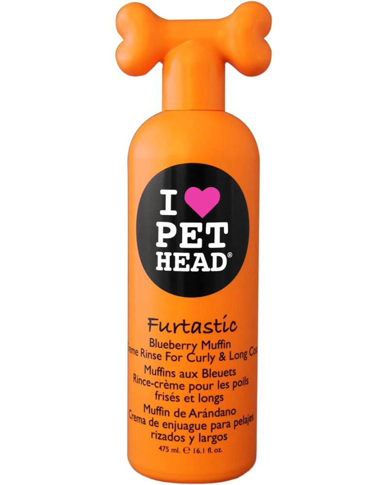 Pet Head Furtastic Creme Rinse for Curly & Long Coat - -        -   475 ml - 