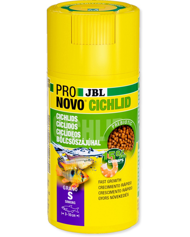    JBL Pronovo Cichlid Grano S - 100  250 ml - 