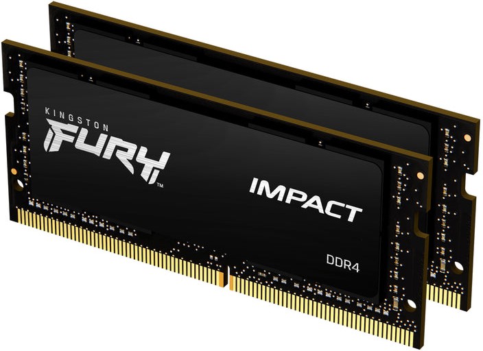 RAM памет Kingston FURY Impact KF432S20IBK2/16 RAM памет Kingston FURY Impact KF432S20IBK2/16 - 16 GB (2 x 8 GB), DDR4, 3200 MHz, CL20, Dual Channel -