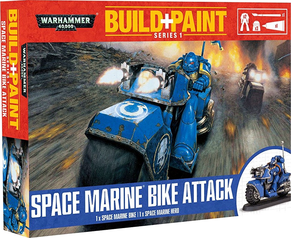 Space Marine Bike Attack -     "Warhammer 40000: Build + Paint" - 