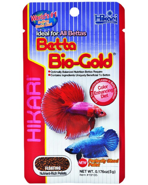 Храна за риби бета Hikari Betta Bio-Gold Храна за риби бета Hikari Betta Bio-Gold - 5 и 20 g - храна