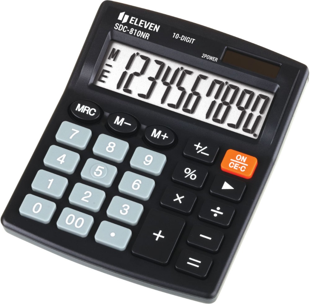 Настолен калкулатор 10 разряда Eleven SDC-810NR Настолен калкулатор 10 разряда Eleven SDC-810NR -