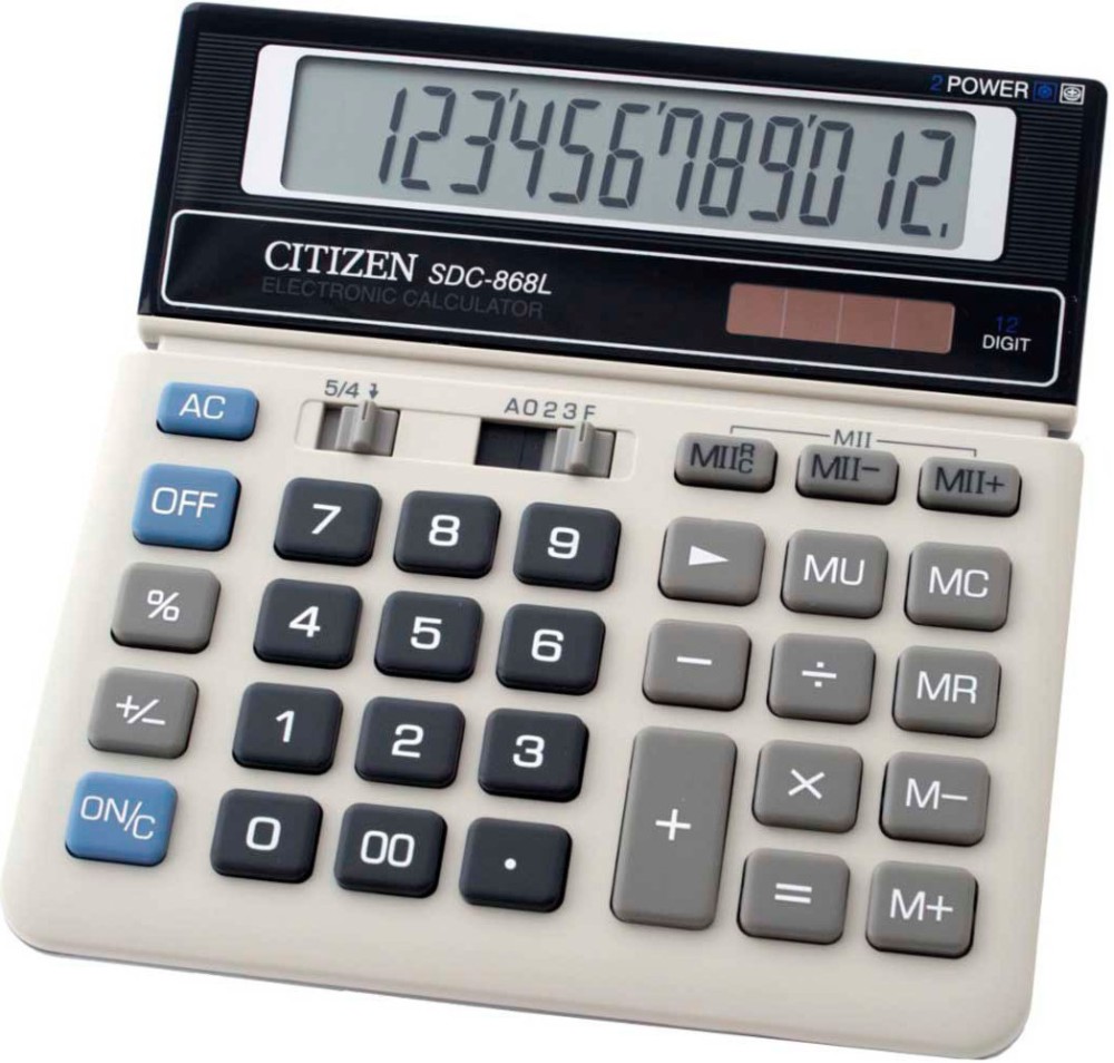 Настолен калкулатор 12 разряда Citizen SDC 868 L - 