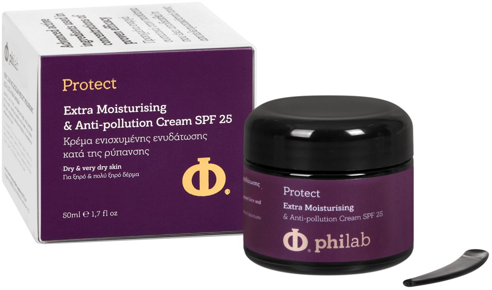 Philab Protect Extra Moisturising & Anti-pollution Cream SPF 25 -            "Protect" - 