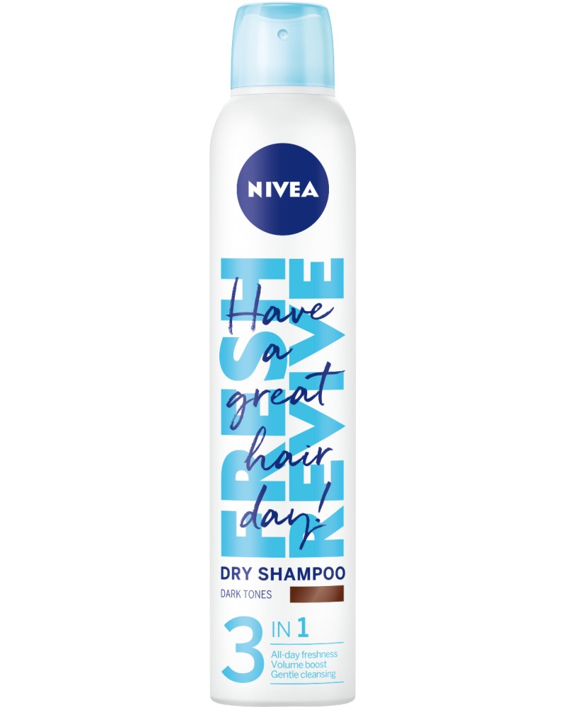 Nivea 3 in 1 Dry Shampoo Dark Tones -      - 