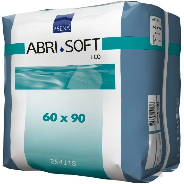 Еко подложки за повиване за еднократна употреба Abena Abri-Soft Eco - 30 броя, 60 x 90 cm - продукт