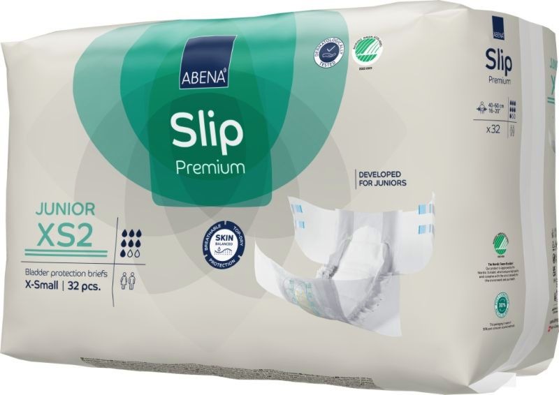 Нощни пелени Abena Slip Premium Junior XS2 Нощни пелени Abena Slip Premium Junior XS2 - 32 броя, за деца и юноши 5-15 години - продукт