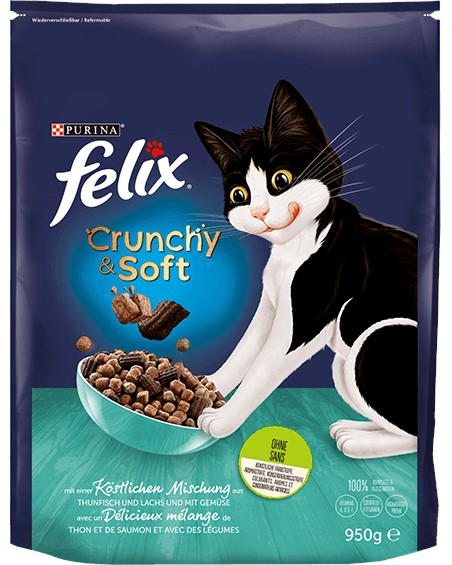 ���� ����� �� ����� Felix Crunchy & Soft - 950 g, ��� ������, ���� ��� � ���������, � ����� ������� - �������