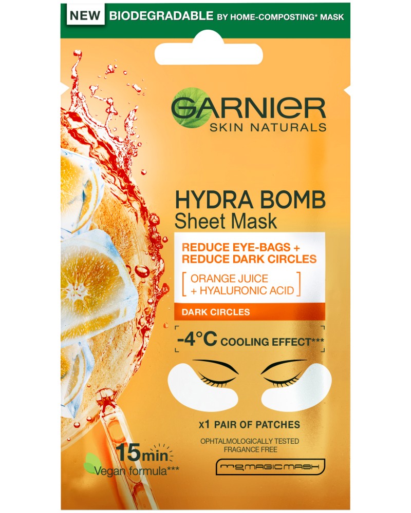 Garnier Hydra Bomb Eye Sheet Mask -           Skin Naturals - 