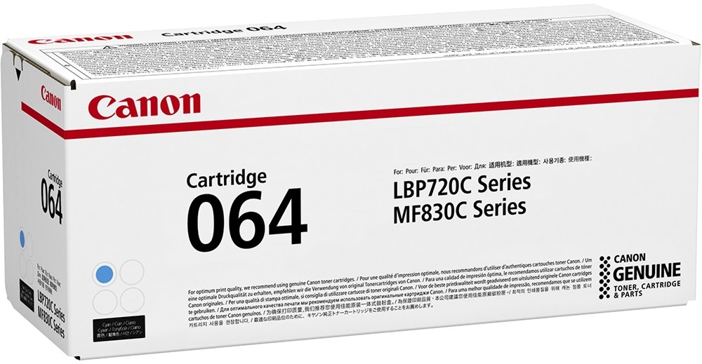 Тонер касета Canon CRG-064 Cyan Тонер касета Canon CRG-064 Cyan - 5000 страници -