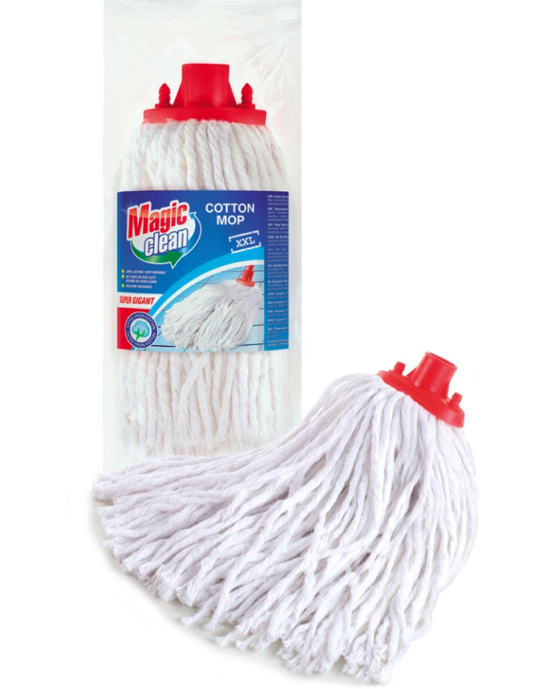 Парцал за под Magic Clean Super Gigant Парцал за под Magic Clean Super Gigant - За дръжка с права резба - продукт